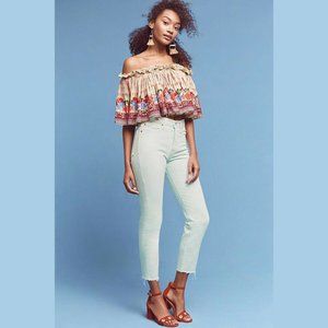 Levis Womens Jeans Green Wedgie Icon High Rise 25